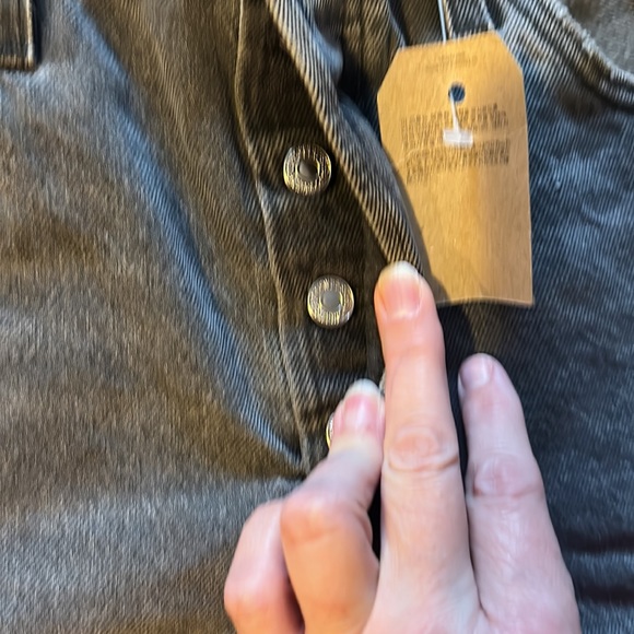 Levis 501 Original Shorts Gray/Black Wash Frayed Button Fly size 29 NWT - Picture 6 of 7